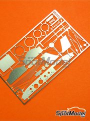 Renaissance Models: Detail up set 1/24 scale - Renault R8 Gordini - photo-etched parts and assembly instructions - for Heller references 80700, L760 and HE80700