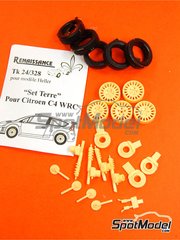 Renaissance Models: Transkit escala 1/24 - Citroen C4 WRC - Conversion a tierra - piezas de resina y piezas de goma - para la referencia de Heller 80756
