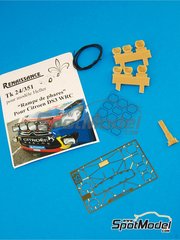 Renaissance Models: Auxiliary headlamp 1/24 scale - Citroen DS3 WRC - photo-etched parts, resin parts and other materials - for Heller references 80757 and 80758