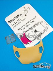 Renaissance Models: Capot escala 1/24 - Ford Fiesta WRC - resinas y fotograbados - para la referencia de Belkits BEL-003