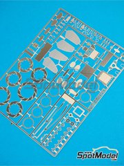 Renaissance Models: Set de mejora y detallado escala 1/24 - Ford Fiesta WRC - fotograbados y manual de instrucciones - para la referencia de Belkits BEL-003