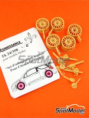 Renaissance Models: Tarmac conversion set 1/24 scale - Citroen DS3 WRC - resin parts - for Heller references 50757, 80757 and 80758