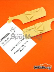 Renaissance Models: Transkit escala 1/24 - Citroen C4 WRC : paneles interiores de las puertas - piezas de resina - para la referencia de Heller 80756