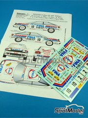 Renaissance Models: Decoracin escala 1/24 - Toyota Celica GT Four ST165 patrocinado por Fina N 2, 8, 10 - Renaud Verreydt (BE) + Georges Biar (BE), Marc Duez (BE) + Klaus Wicha (DE) - Rally Condroz de Blgica - Rallye du Condroz, Rally de Ypres de Belgica 1991 - calcas de agua y manual de instrucciones - para las referencias de Beemax Model Kits B24001 y Aoshima 081198, o la referencia de Nunu PN24015