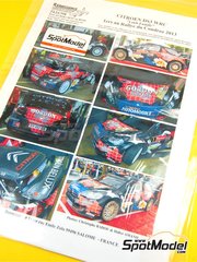 Renaissance Models: Decals 1/24 scale - Citroen DS3 WRC sponsored by Gordon Finest Beers #1 - Sebastien Loeb (FR) + Sverine Loeb-Mny (FR) - Condroz Rally - Rallye du Condroz 2013 - water slide decals and assembly instructions - for Heller references 80757 and 80758