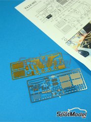 Renaissance Models: Detail up set 1/24 scale - McLaren F1 GTR Long Tail 1997 and 1998 - photo-etched parts and assembly instructions - for Aoshima references 007495, AOSH-00749, 007525, AOSH-007471, 014189, AOS01418, AOSH-007457 and AOSH-007518
