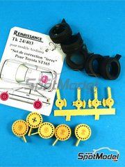 Renaissance Models: Set de conversin a tierra escala 1/24 - Toyota Celica GT-Four ST165: Conversion a tierra - llantas en resina y neumaticos - para las referencias de Beemax Model Kits B24001 y Aoshima 081198, o la referencia de Nunu PN24015