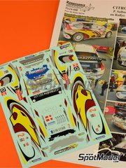 Renaissance Models: Calcas de agua escala 1/24 - Citroen C4 WRC patrocinado por Marc VDS N 2 - Petter Solberg (NO) + Phil Mills (GB) - Rally Condroz de Blgica - Rallye du Condroz 2014 - para la referencia de Heller 80756