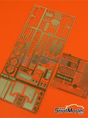 Renaissance Models: Detail up set 1/24 scale - Lancia Super Delta Deltona HF Integrale - photo-etched parts and assembly instructions - for Hasegawa references 20289, 20433, 25013, CR-13, 20457, 20507, 20548, 20573, 20601, 20648, 20685, 20710, 25015, CR-15, 25208 and HACR08