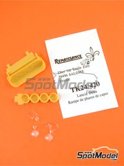 Renaissance Models: Rampa de luces escala 1/24 - Lancia Super Delta Deltona HF - resinas - para las referencias de Hasegawa 20433, 25013, CR-13, 25015, CR-15, HACR08, HACR13, 25076, CR-116, HACR15, 25015 y CR-15, o la referencia de Italeri 3689