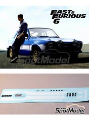 Renaissance Models: Decoraci�n escala 1/24 - Ford Escort RS1600 Mk I patrocinado por Fast And Furious - para las referencias de Belkits BEL006, BEL-006, BEL007 y BEL-007