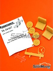 Renaissance Models: Set de mejora y detallado escala 1/24 - Citron Mehari - piezas de resina - para las referencias de Heller 80760 y 82702