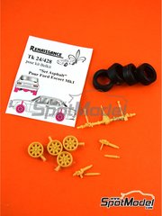 Renaissance Models: Set de conversi�n a asfalto escala 1/24 - Ford Escort RS1600 Mk I - piezas de resina y piezas de goma - para las referencias de Belkits BEL006, BEL-006, BEL007 y BEL-007