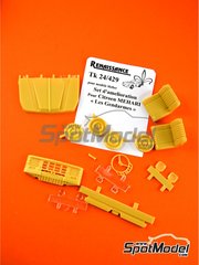 Renaissance Models: Transkit escala 1/24 - Citron Mehari Gendarmerie - piezas de resina - para las referencias de Heller 80760 y 82702