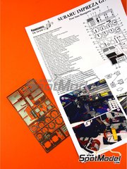 Renaissance Models: Set de mejora y detallado escala 1/24 - Subaru Impreza WRX - fotograbados y manual de instrucciones - para las referencias de Hasegawa 20297, 20436, 20574, 20589, 25017, CR-17, 25063, CR-103, 25065, CR-105, 25067, CR-107, 25068, CR-108, 51151 y CH51