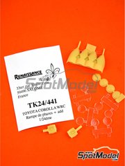 Renaissance Models: Lamp pod 1/24 scale - Toyota Corolla WRC - resin parts - for Hasegawa references 20266, 20438, HASCR-24 and 25024, or Revell references REV07362 and 7362, or Tamiya reference TAM24209