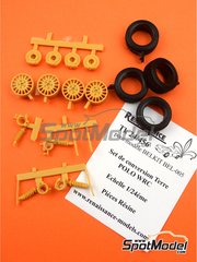 Renaissance Models: Gravel conversion set 1/24 scale - Volkswagen Polo WRC - gravel set-up - resin parts and rubber parts - for Belkits references BEL-005, BEL010, BEL-010, BEL011 and BEL-011