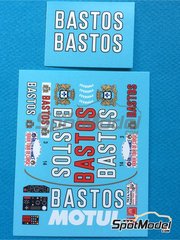 Renaissance Models: Marking / livery 1/24 scale - BMW M3 E30 Rally Group A sponsored by Bastos - Tour de Corse 1988 - water slide decals - for Beemax Model Kits reference B24016