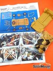 Renaissance Models: Transkit 1/24 scale - Peugeot 106 Xsi Group A - metal parts, resin parts, water slide decals and assembly instructions - for Hachette Collections diecast image