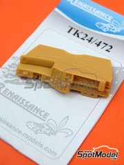 Renaissance Models: Dashboard 1/24 scale - MG Metro 6R4 Group B - resin parts - for Belkits references BEL015, BEL-015, BEL016 and BEL-016