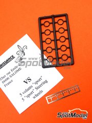 Renaissance Models: Steering wheel 1/43 scale - Sport steering wheels - photo-etched parts and plastic parts - 5 units