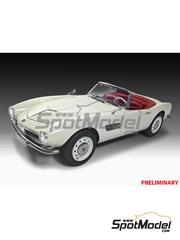 Revell: Car scale model kit 1/24 scale - BMW 507 1956 - plastic parts, rubber parts, water slide decals, assembly instructions and painting instructions - 5 x 10ml + 1 x 25gr