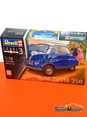 Revell: Car scale model kit 1/16 scale - BMW Isetta - plastic parts, water slide decals and assembly instructions image