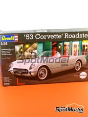 Revell: Car scale model kit 1/24 scale - Chevrolet Corvette Roadster 1953 and 1954 - plastic model kit image