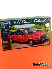 Revell: Car scale model kit 1/24 scale - Volkswagen Golf I Cabrio - plastic model kit image