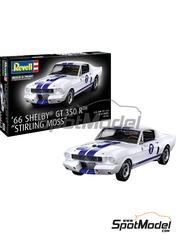 Revell: Car scale model kit 1/24 scale - Ford Shelby GT-350 R #7 - Stirling Moss (GB) - SCCA National Sports Car Championship 1966 - plastic parts, rubber parts, water slide decals, assembly instructions and painting instructions