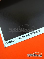 SK Decals: Calca de trama de fibra de carbono escala 1/24 - Trama de carbono trama B - calcas de agua