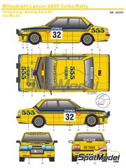 DECAL CALCA 1//24 FIAT 131 ABARTH /"SEAT/" B FERNANDEZ RALLY CATALUNYA 1979