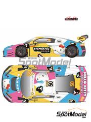 SK Decals: Marking / livery 1/24 scale - Audi R8 LMS Evo II GT3 Uno Racing Team sponsored by Hello Kitty, Tarmac Works #50 - Adderly Cheun Yue Fong (HK) - Macau FIA GT World Cup Championship 2023 - water slide decals and placement instructions - for Nunu references PN24026, NU24026, PN24026.OUTLET and PN24044