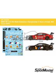 SK Decals: Decoracin escala 1/24 - BMW M4 GT3 Equipo WRT patrocinado por Pertamax Turbo N 31, 46 - Augusto Farfus (BR) + Sean Gelael (ID) + Darren Leung (GB), Ahmad Al Harthy (OM) + Valentino Rossi (IT) + Maxime Martin (BE) - 6 Horas de Imola Campeonato del Mundo FIA de Resistencia (WEC) 2024 - calcas de agua e instrucciones de colocacin - para las referencias de Nunu PN24045 y PN24057