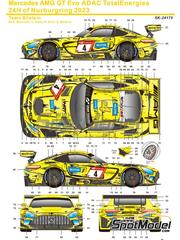 Tamiya 24345-DECAL: Spare part 1/24 scale - Mercedes Benz AMG GT3