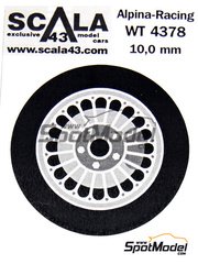 Scala43: Upgrade 1/43 scale - Alpina Racing - 5 nuts rims