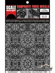Scale Motorsport: Decals 1/24 scale - Dazzle Camouflage Pattern Black on Clear - water slide decals