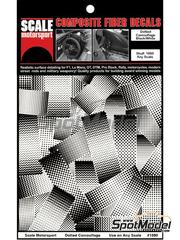 Scale Motorsport: Decals 1/24 scale - Dotted Camouflage Pattern Black on White - water slide decals