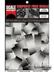 Scale Motorsport: Decals 1/24 scale - Dotted Camouflage Pattern Black on Clear - water slide decals