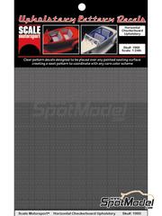 Scale Motorsport: Decals - Horizontal Checkerboard Upholstery - water slide decals