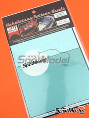 Scale Motorsport: Decals - Teal brocade Upholstery - water slide decals