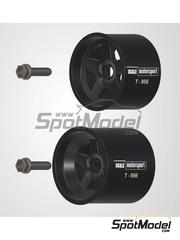 Scale Motorsport: Rims 1/24 scale - Porsche 956 Group C - 3D printed parts - for Tamiya references TAM24047, 2447, TAM24049, TAM24232, TAM24309 and TAM24314 - 4 units