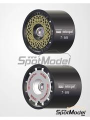 Scale Motorsport: Llantas escala 1/24 - Porsche 956 Grupo C - piezas impresas en 3D - para las referencias de Tamiya TAM24047, 2447, TAM24049, TAM24232, TAM24309 y TAM24314 - 4 unidades
