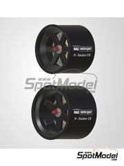 Scale Motorsport: Rims 1/24 scale - Sauber Mercedes C9 - 3D printed parts - for Hasegawa references 20273, CC15, 20306, 20373, 20456, 20626, HAS-20626 and 20753 - 4 units image