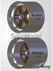 Scale Motorsport: Rims 1/24 scale - Mazda 787B - 3D printed parts - for Tamiya references TAM24112, TAM24326 and TAM24352 - 4 units image
