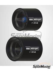 Scale Motorsport: Llantas escala 1/20 - Williams FW14B - piezas impresas en 3D - para las referencias de Fujimi FJ09052, 090528,  GP-17, FJ090702, 09070, GP-24, FJ090757, 09075, GPSP-13, FJ090795, 09079, GP-26, FJ091976, 09079 y GP-26 - 4 unidades