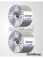 Scale Motorsport: Llantas escala 1/24 - Mercedes CLK-GTR - piezas impresas en 3D - para las referencias de Tamiya TAM24195, TAM24201, TAM24206 y TAM24214 - 4 unidades