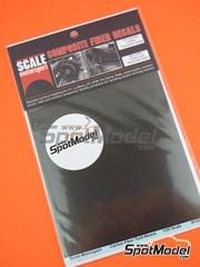 Scale Motorsport: Carbon fibre pattern decal set 1/25 scale - Chevrolet Corvette C7.R Full Carbon Jacket - water slide decals and placement instructions - for Revell references 85-4304, REV07036, 80-7036 and REV14304