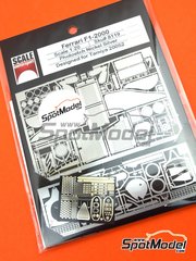 Scale Motorsport: Detail up set 1/20 scale - Ferrari F1 2000 - photo-etched parts - for Tamiya references TAM20048 and TAM20049