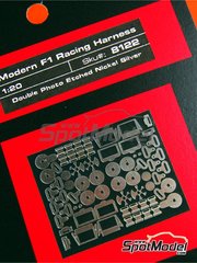 Scale Motorsport: Seatbelts 1/20 scale - Modern F1 Racing Harness  - photo-etched parts, other materials and assembly instructions